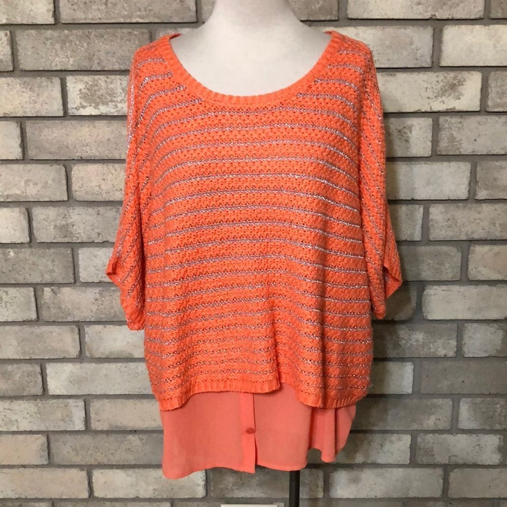3For$20 sweater with under blouse size 14